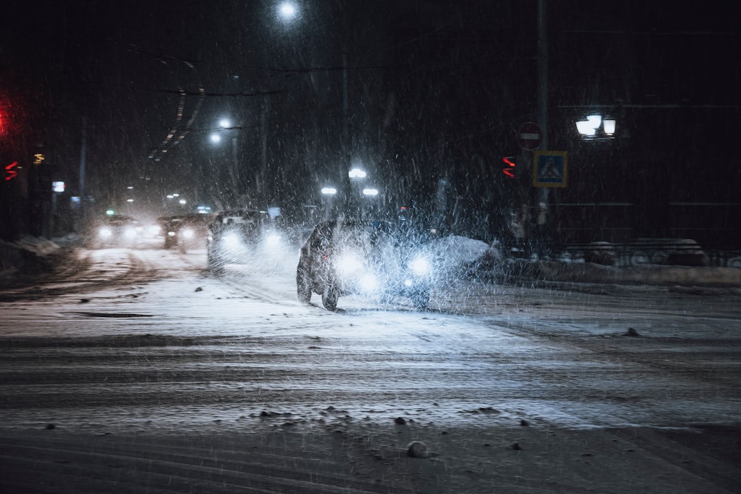 Winter tires in snow
